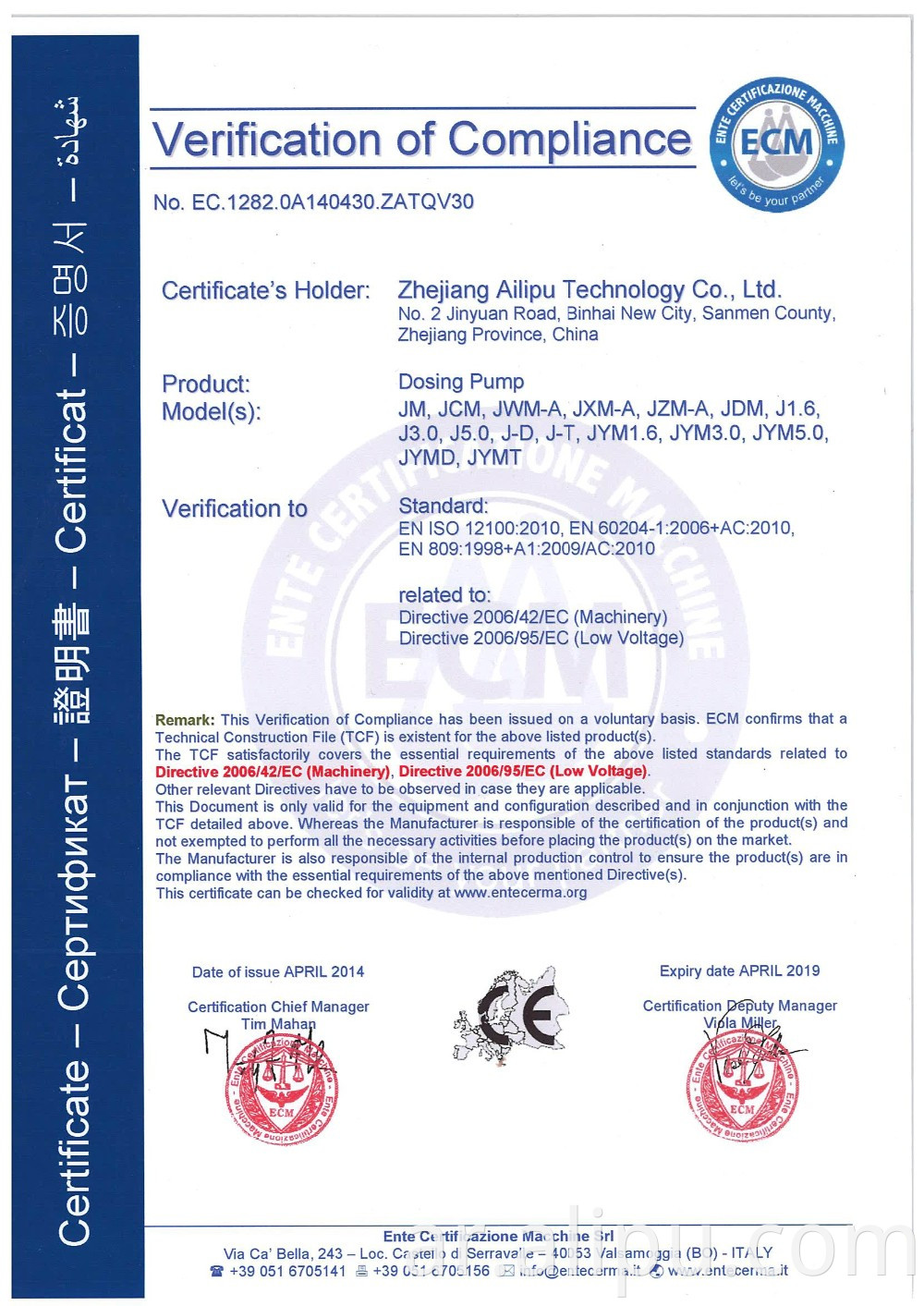 Hydraulic Diaphragm Metering Pump